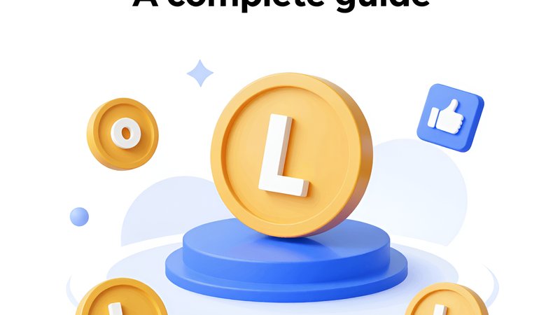 Футуристическая иллюстрация процесса получения криптовалюты Litecoin через платформу Freelitecoin в 2026 году